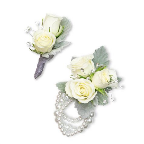 Virtue Corsage and Boutonniere Set