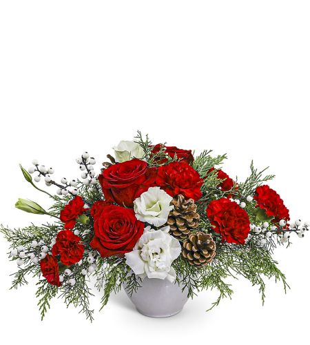 Snowberry Holiday Centerpiece