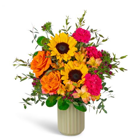 Sienna and Sunflowers