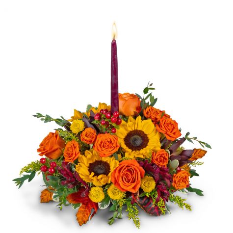 Sunny Goldenrod Centerpiece