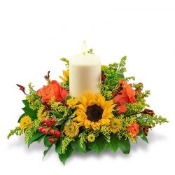 Seasonal Saffron Centerpiece