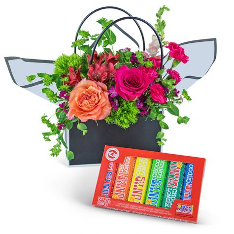 Chocolate-Covered Roses Blooming Tote Ensemble