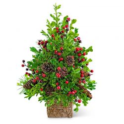 Adorned Boxwood Tree