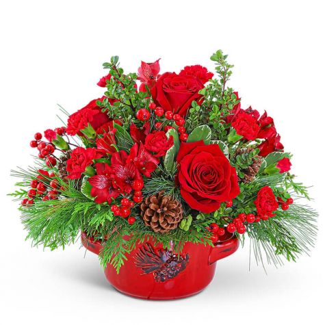 Festive Stoneware Centerpiece